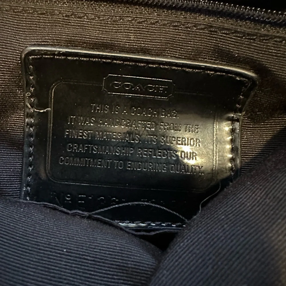 Coach Gray and Black Signature Backpack - Picture 4 of 6